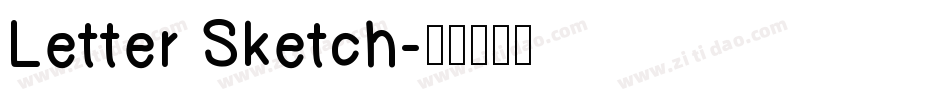 Letter Sketch字体转换